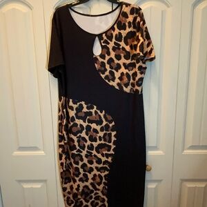 Women Maxi Dress Animal Print